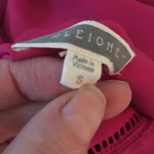 Fushia chiffon blouse